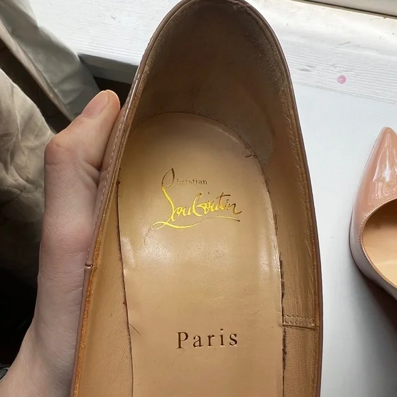 Louboutin 100mm patent leather heels - Picture 5 of 13